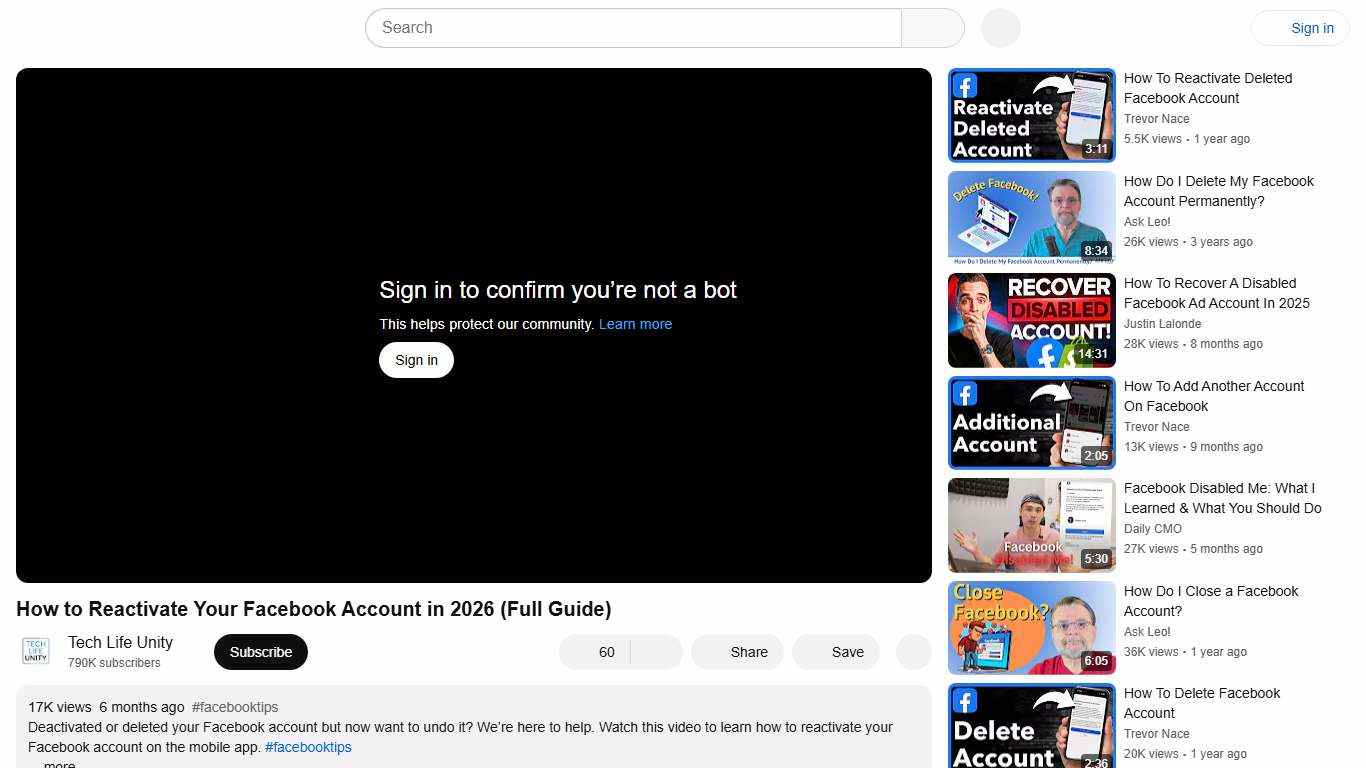 How to Reactivate Your Facebook Account in 2026 (Full Guide) - YouTube